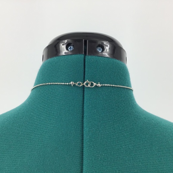 Delicate Necklace with Dangling Beaded Pendant - Picture 3 of 11